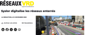 Réseaux VRD - Syslor digitalise les réseaux enterrés