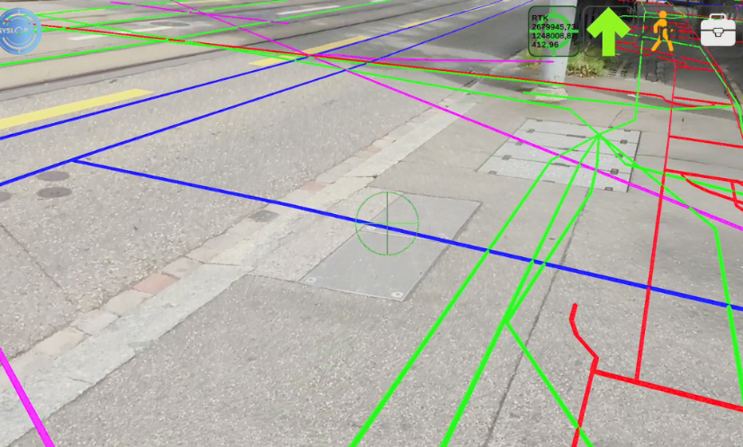 Marking and staking with augmented reality EasyView Syslor