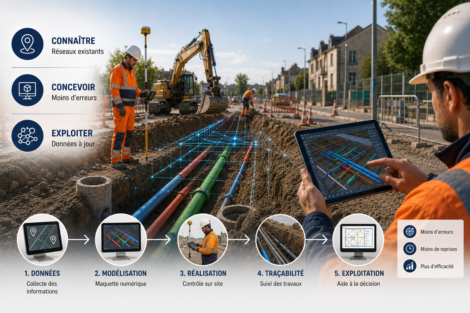Technologie et efficacité opérationnelle dans les travaux publics